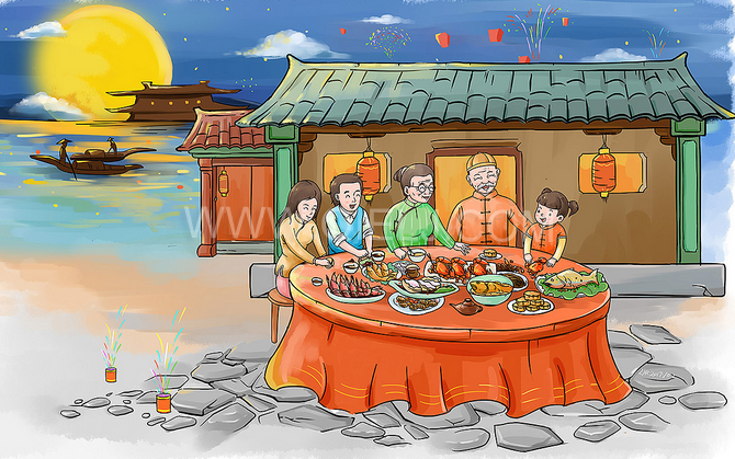 賞中秋圓月享美好時光，企鵝糧油機械祝您中秋團圓快樂(圖2)